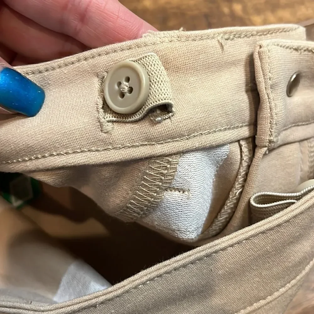 GAP Kids Beige Uniform Ponte Pants, 12 Slim!